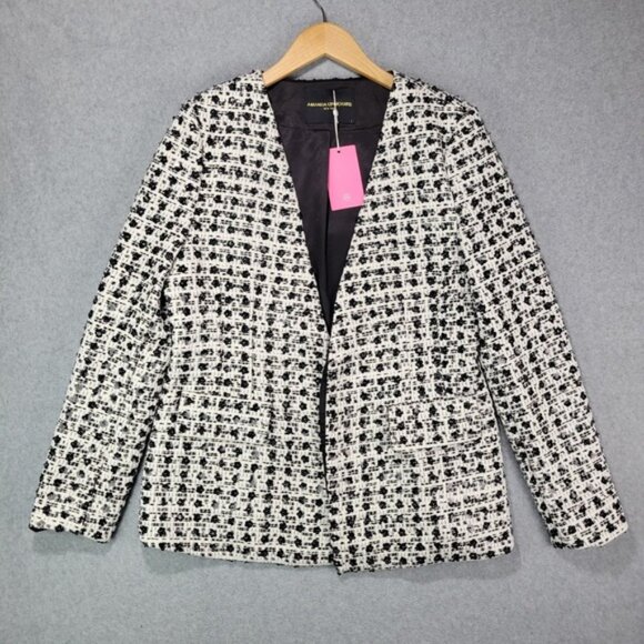 Amanda Uprichard Cody Blazer in Kelly Size Large Preppy Flowers NWT - Picture 1 of 9